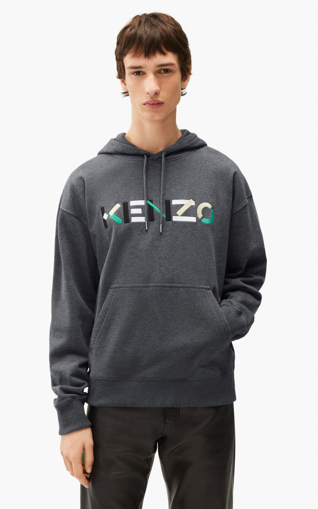 Kenzo Logo oversized Pulcsi Férfi Szürke | ID.539969